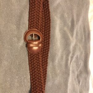 Talbots Woven Brown Belt S